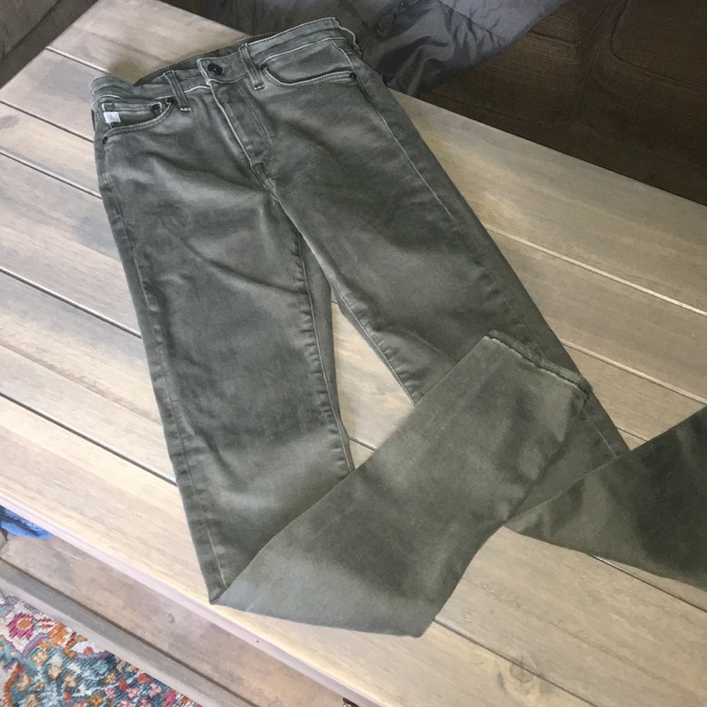 Olive green jeggings